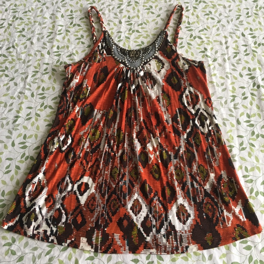 EUC Glamorous Snake-print top!